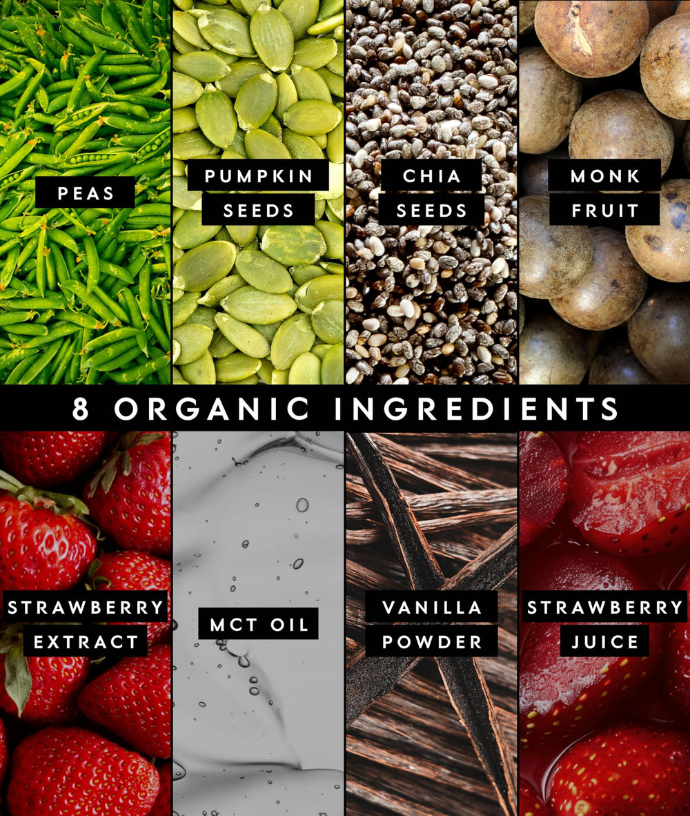 Truvani organic label highlights simple ingredients from peas, pumpkin seeds, and chia