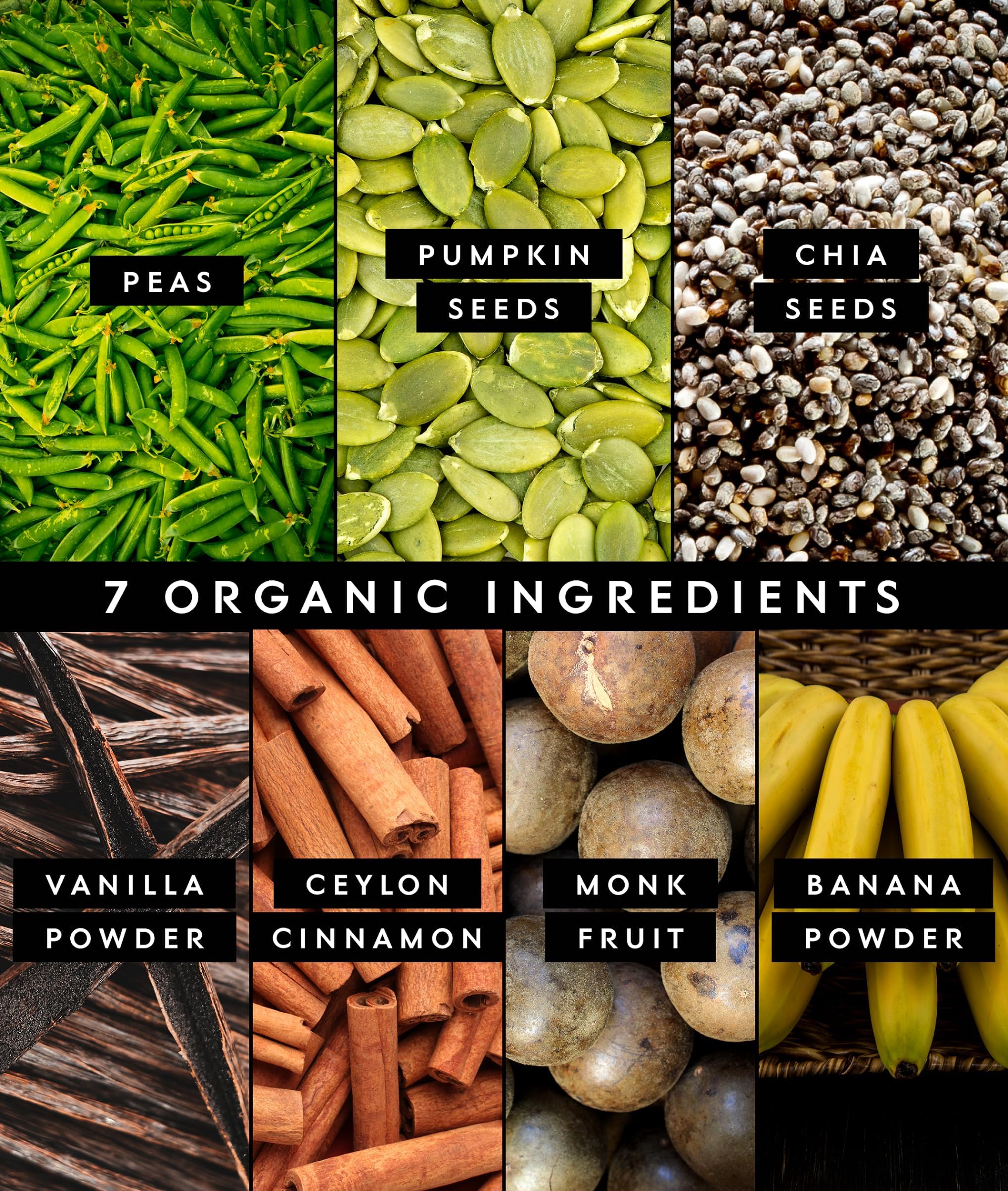 Truvani vegan pea protein banana cinnamon scoop ready for on-the-go protein boost