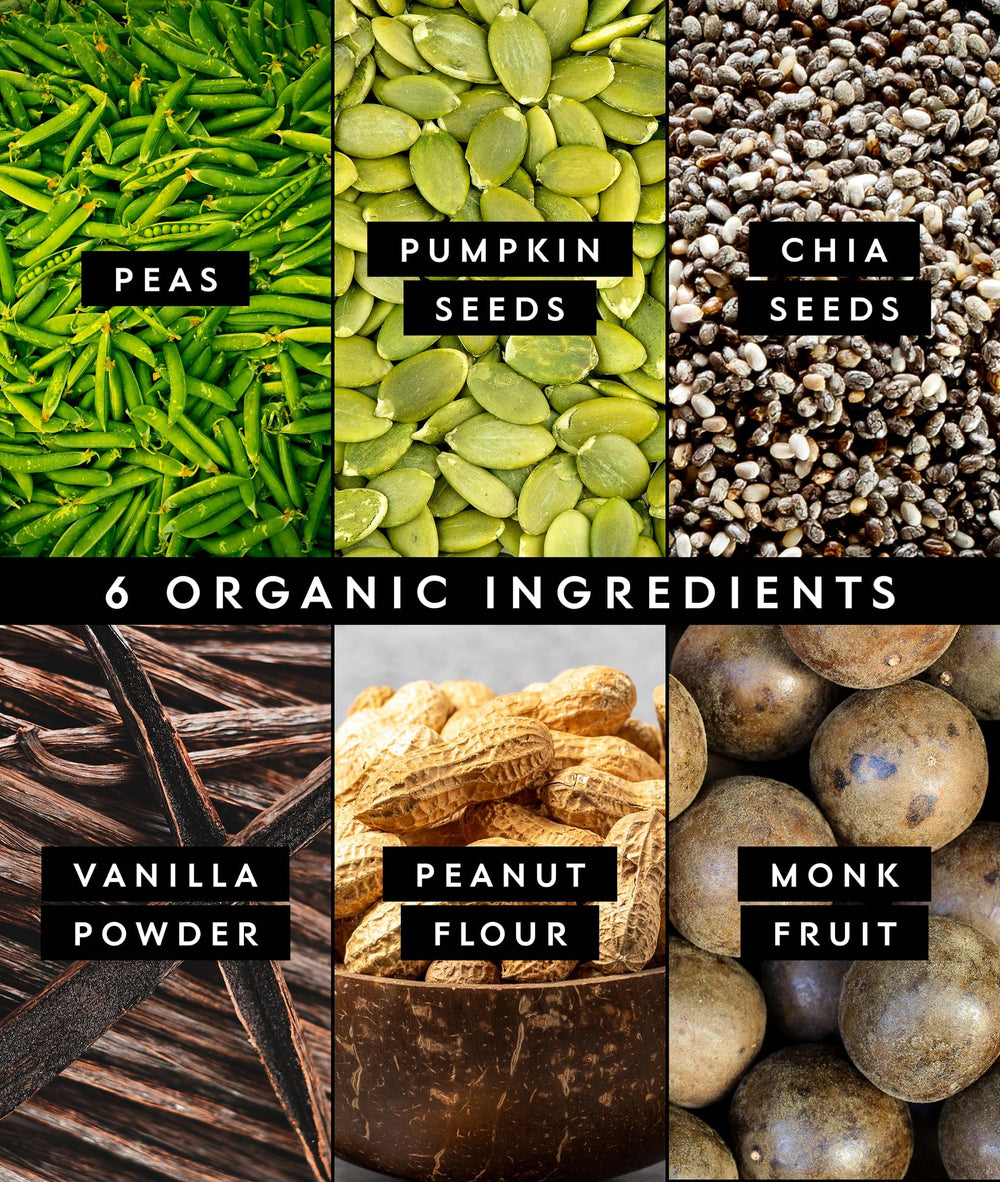 Truvani packaging label communicates USDA Organic and non-GMO ingredients