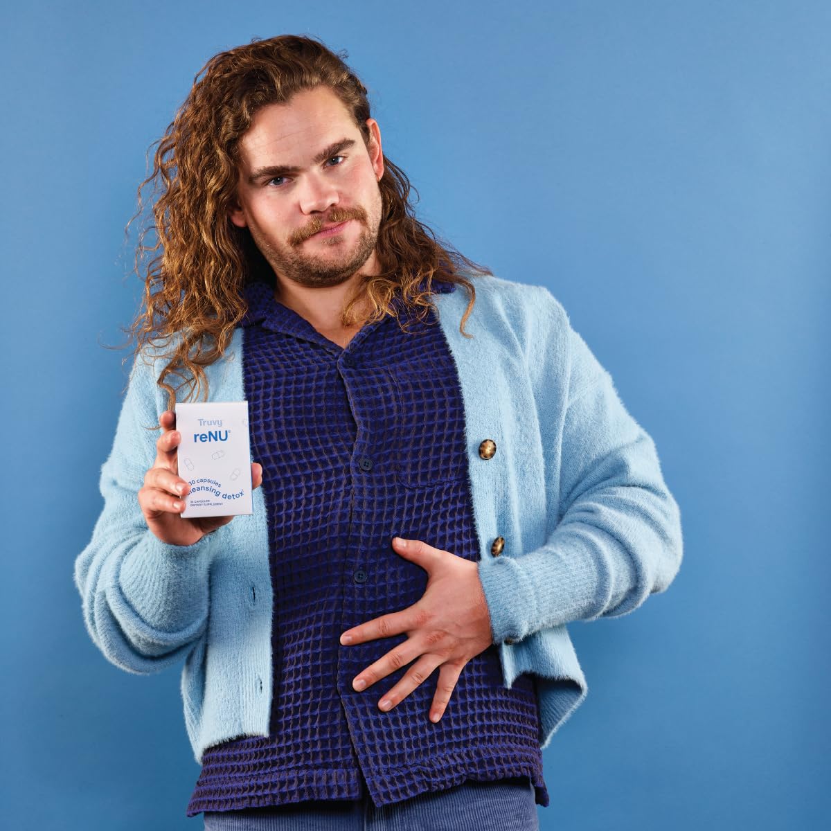 Plant-based digestive capsules close-up