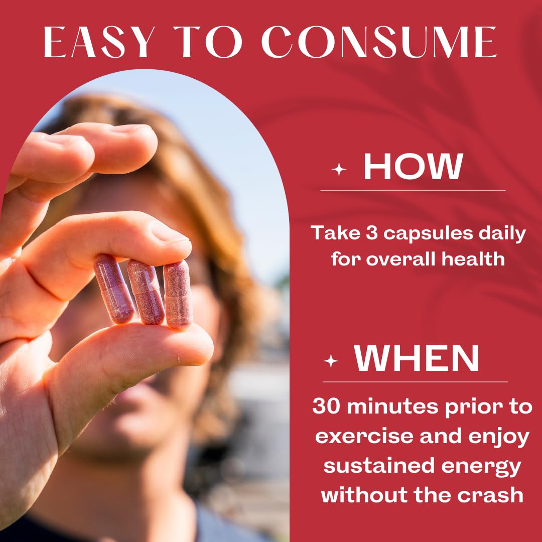 TruWild Beet Root Powder capsules arranged for convenient vegan lifestyle support.