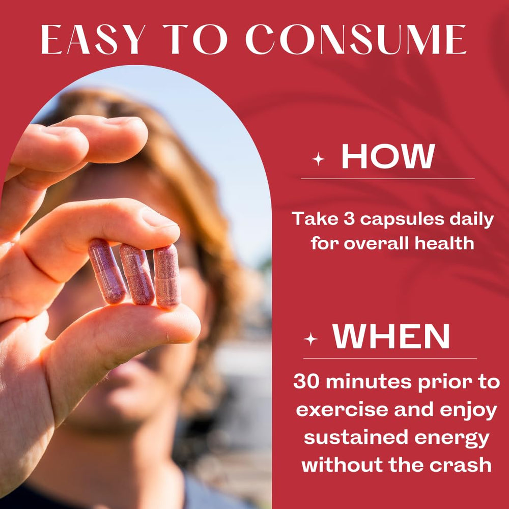 TruWild Beet Root Powder capsules arranged for convenient vegan lifestyle support.