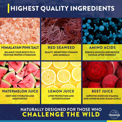 TruWild Hydrate dissolving in water for quick hydration.