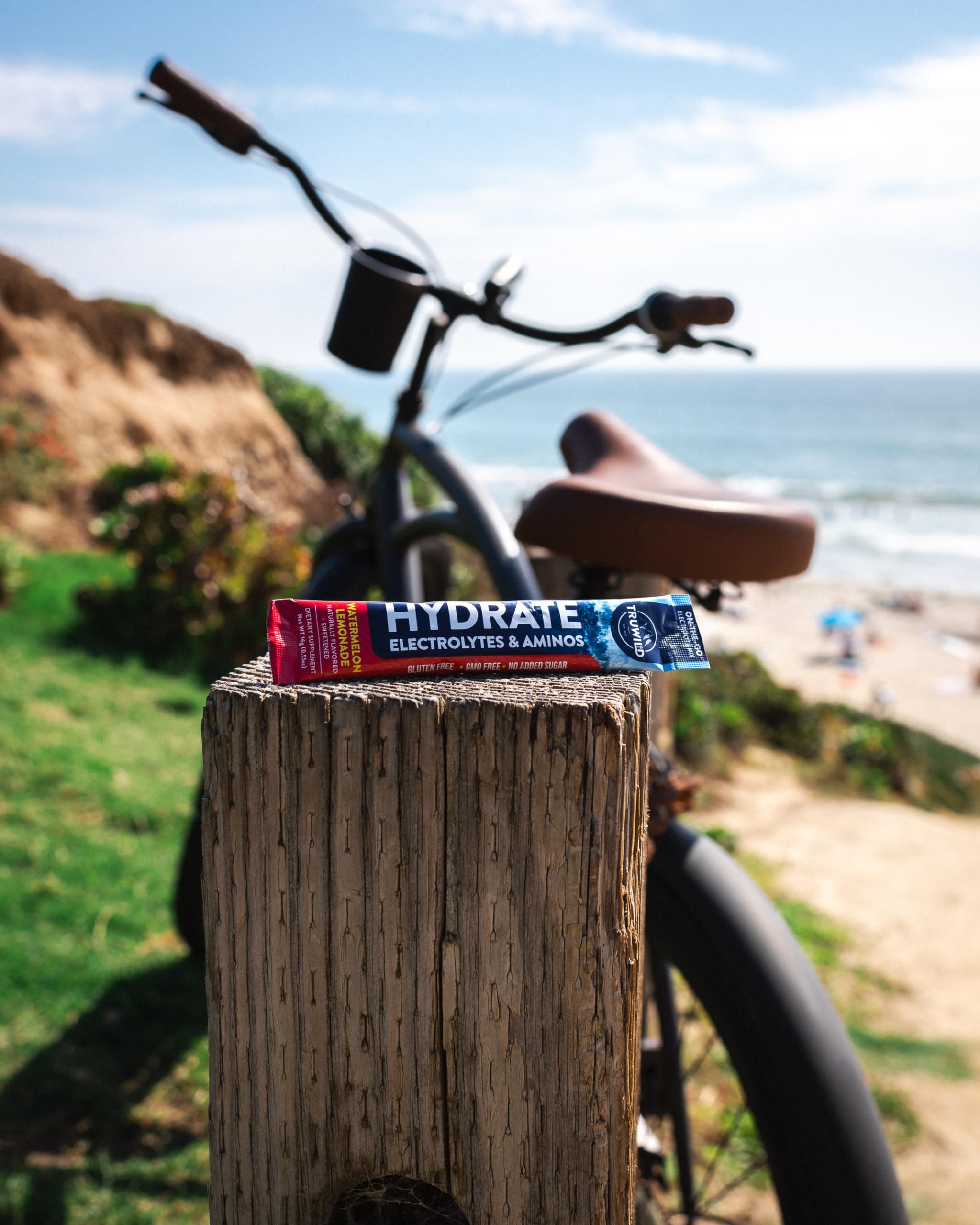 USA-made TruWild Hydrate label on the tub