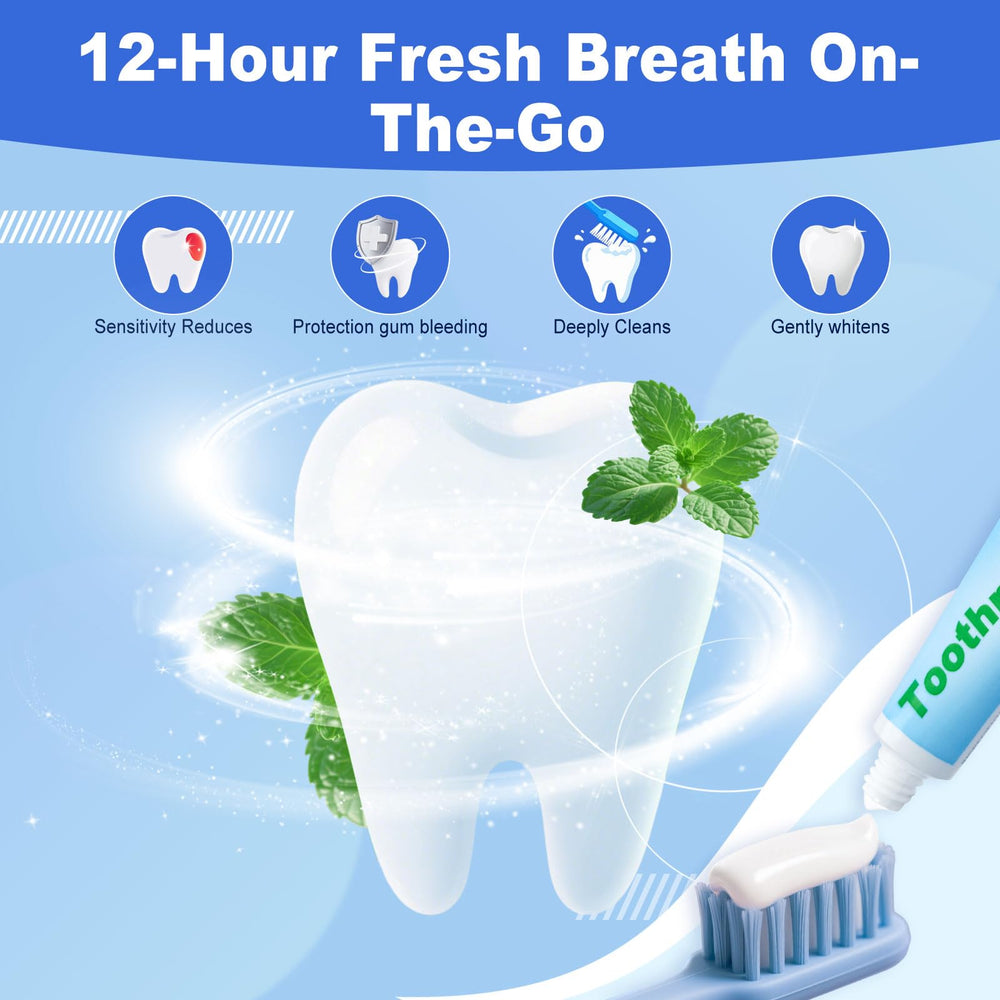 TSA-compliant travel toothpaste 40-pack for carry-on