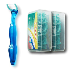 Blue 5-inch T.Smile NoFuss flosser kit handle