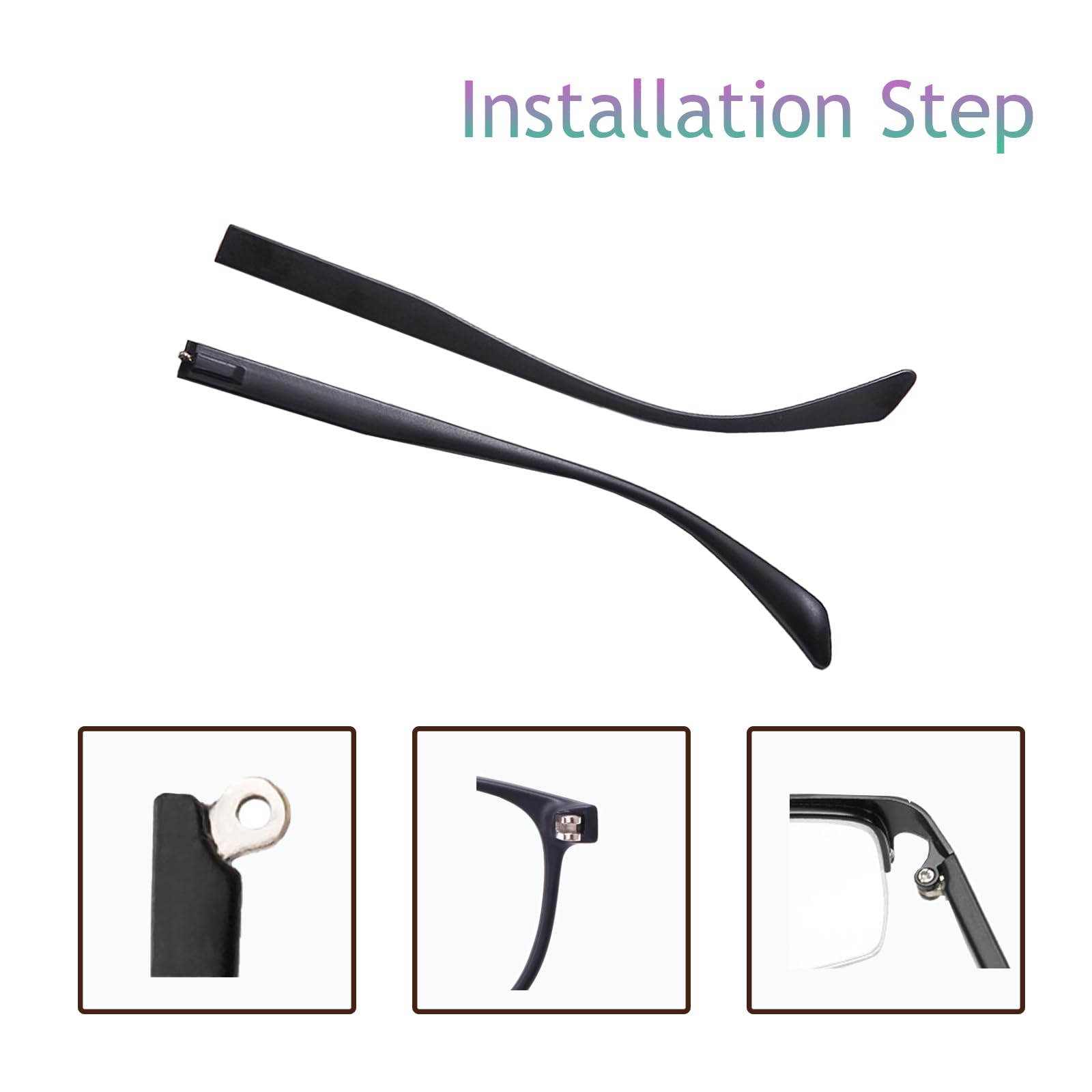 Glasses repair kit with screwdriver and accessories