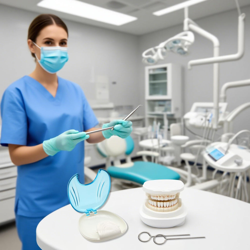 Usage demonstration of keys with a palatal expander by patient or caregiver