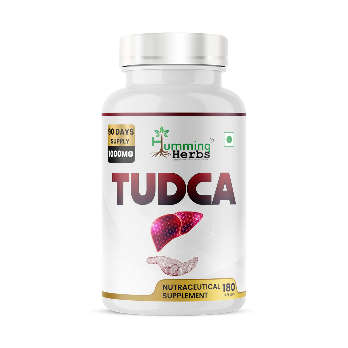 TUDCA 1000mg supplement bottle