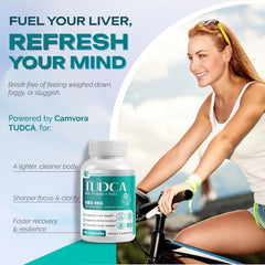 Visual of liver detox concept with TUDCA emphasizing high absorption