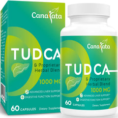 TUDCA liver support bottle with 60 vegan capsules