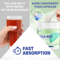 Powdered TUDCA powder for fast absorption