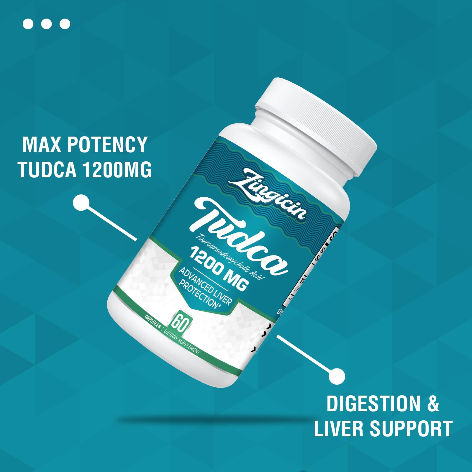 Vegan veggie capsules for TUDCA supplement