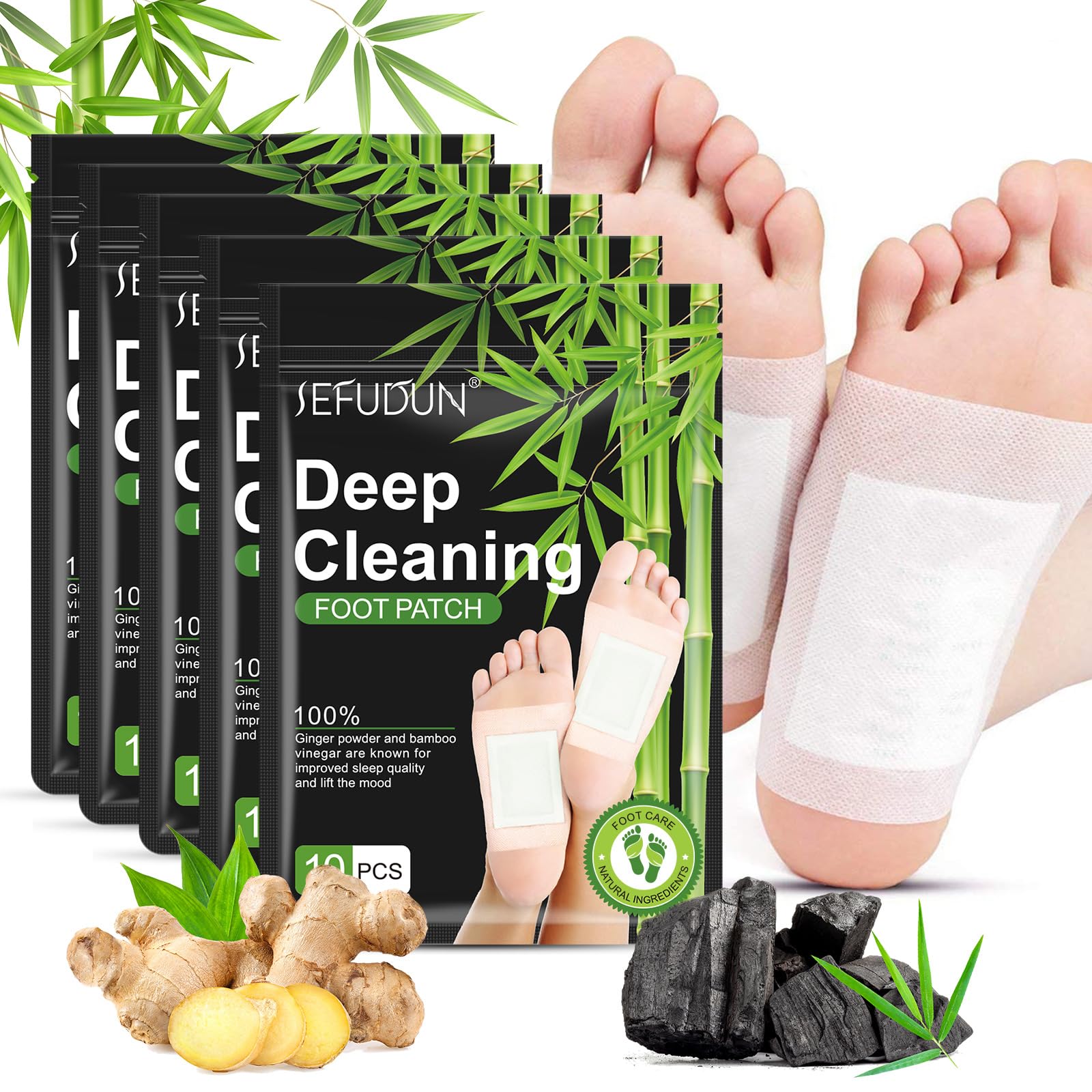 Tudiqe Ginger Foot Pads packaging