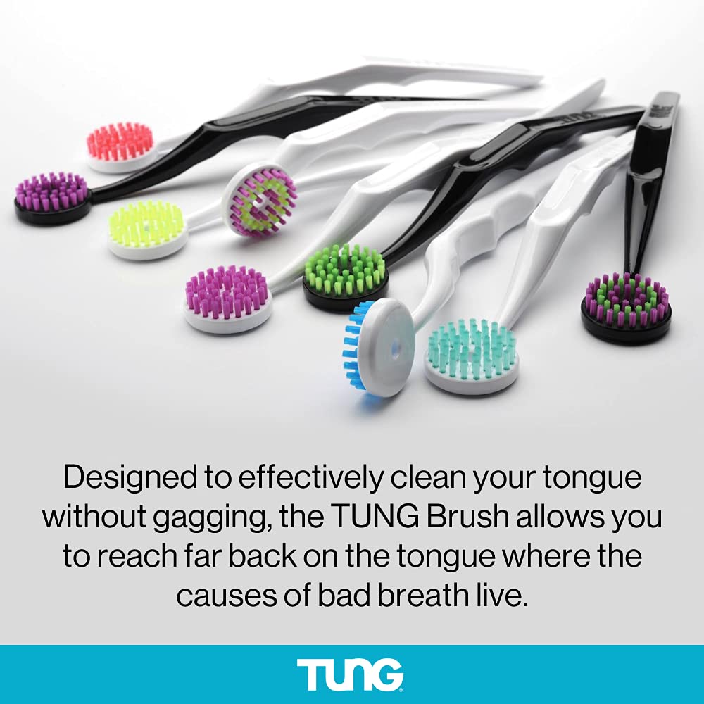 USA Made packaging for the Tung Tongue Cleaning Kit (set of 2)