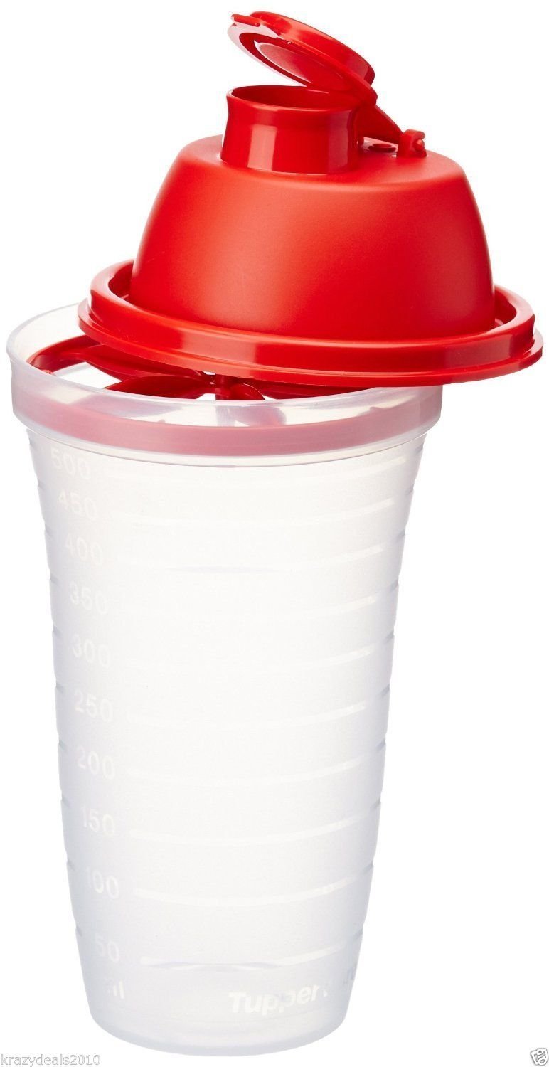 Tupperware Quick Shake 500ml bottle - side view