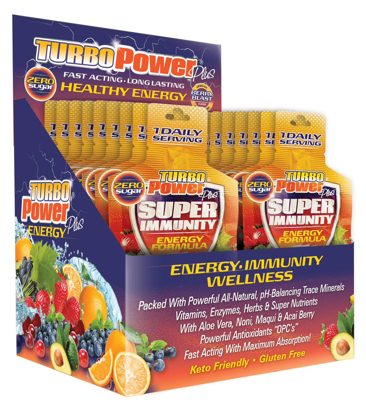 Turbo Power Plus Immune Support 1oz packaging