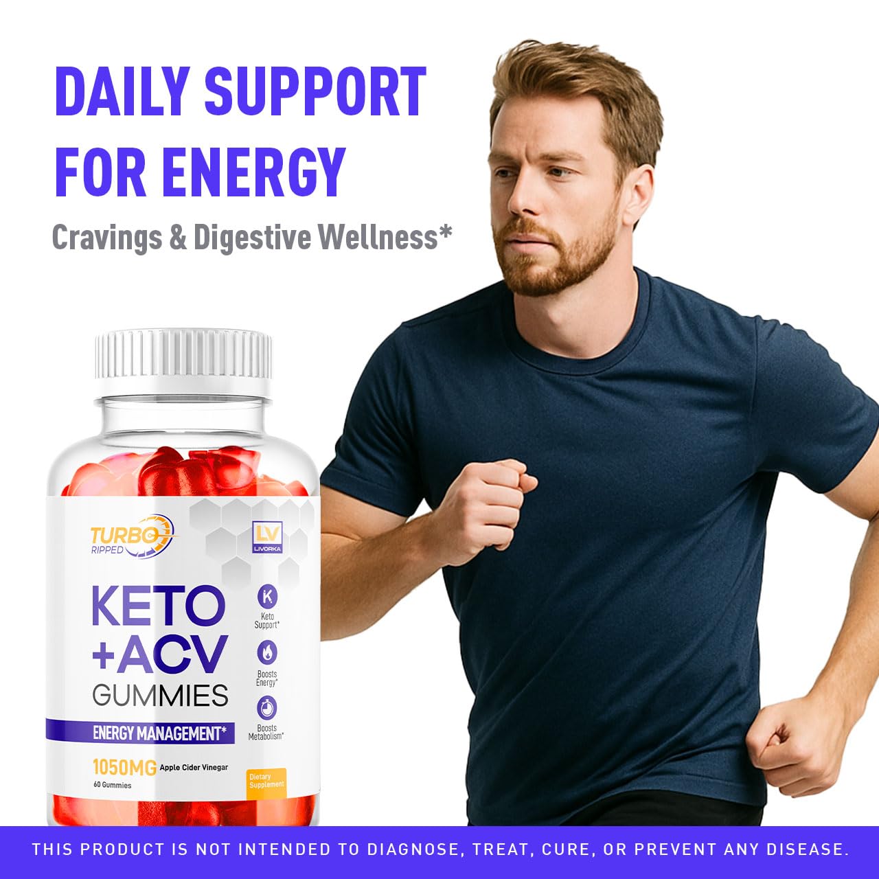 Gummies arranged on a white background