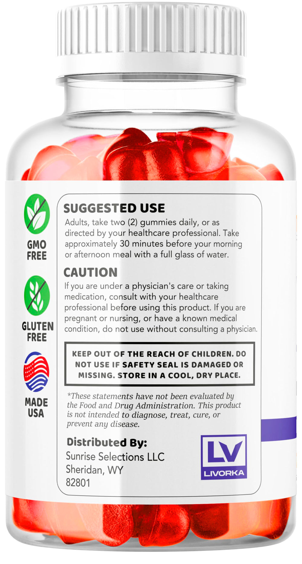 Product shot of Turbo Ripped Gummies