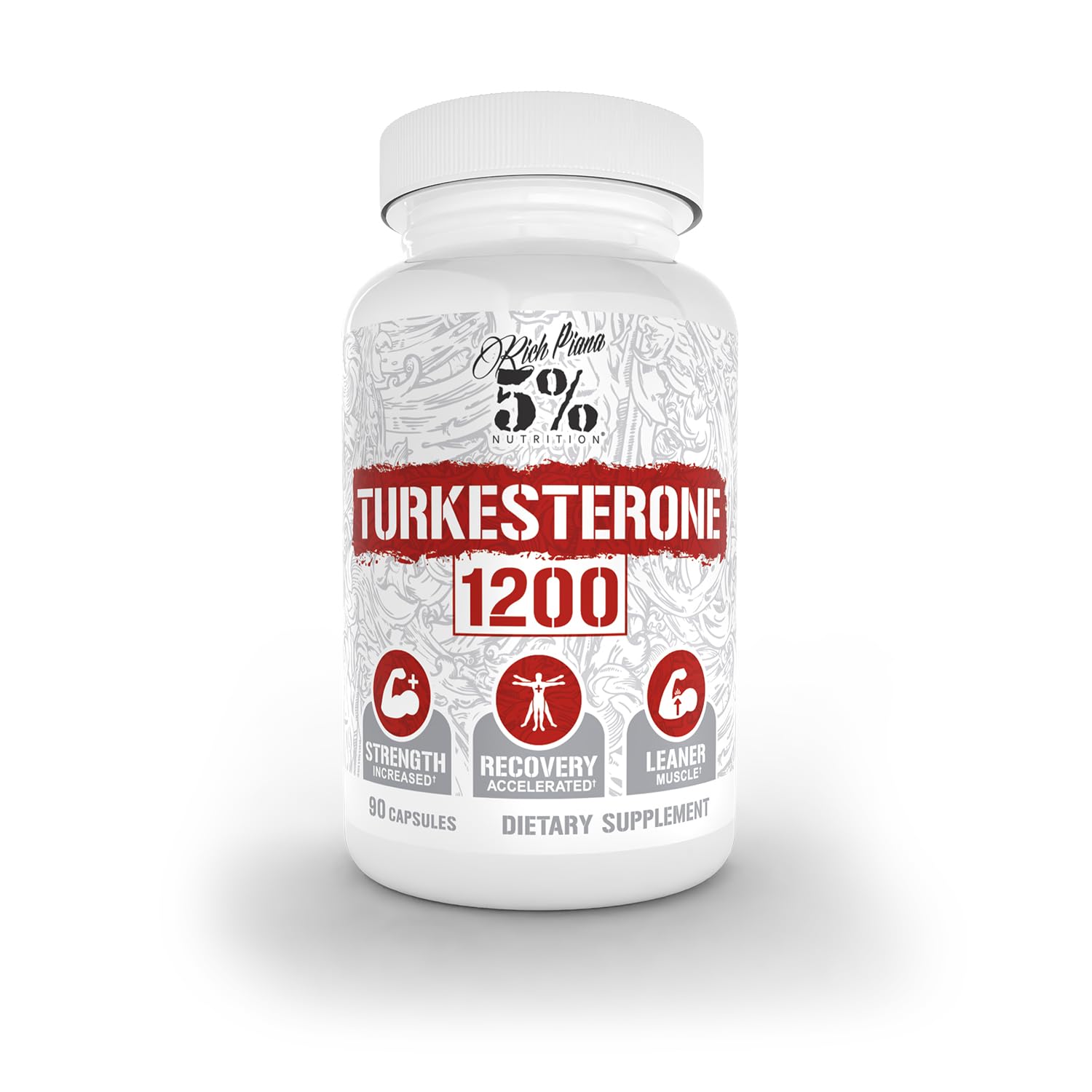 5% Nutrition Turkesterone 1200mg bottle front