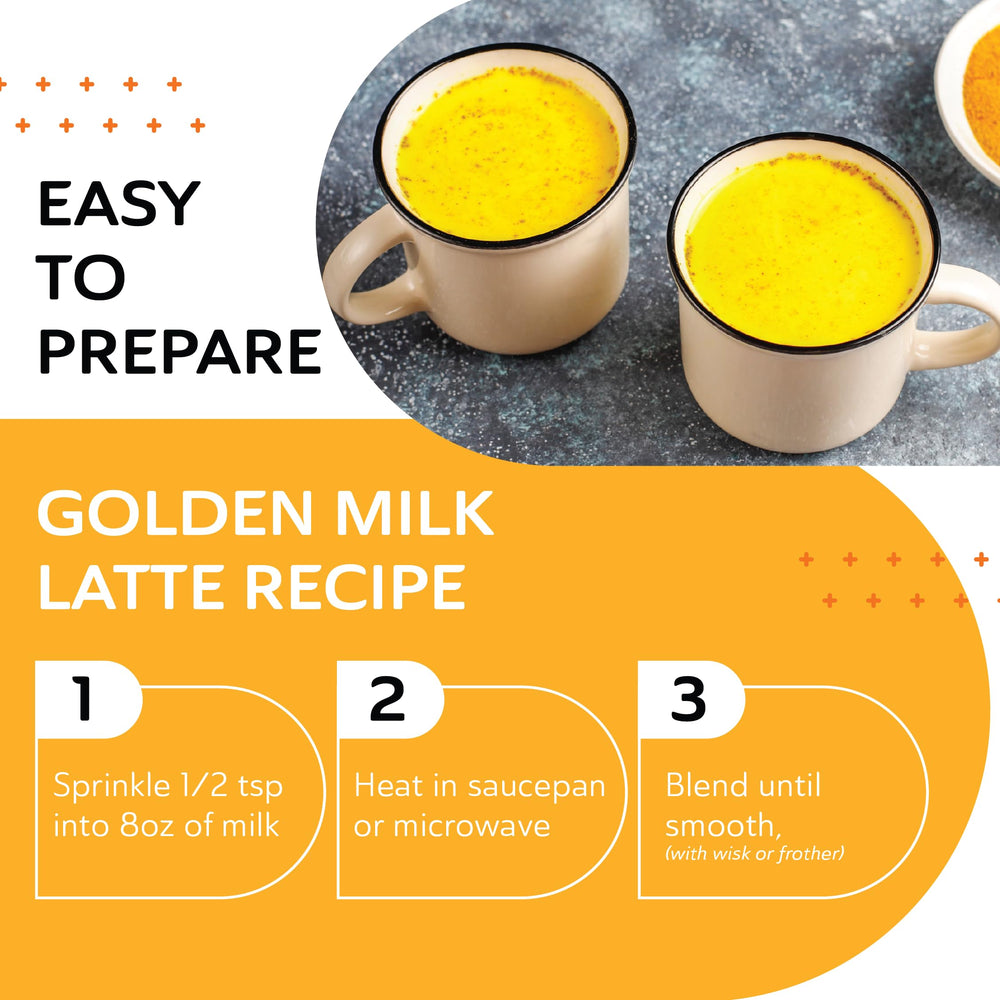 Cup of Turmaquik golden milk latte, vegan and keto-friendly