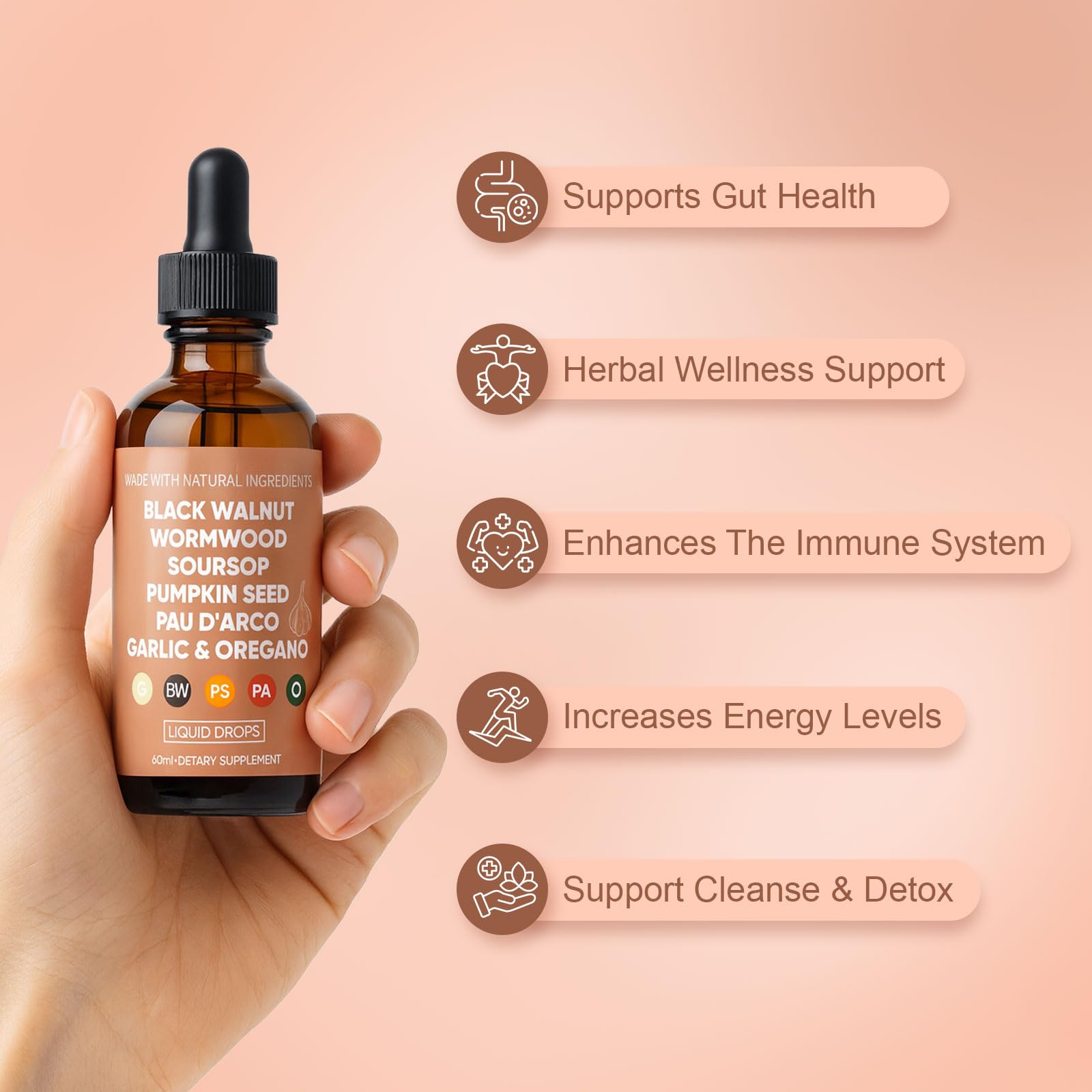 Turmeric and berberine in a plant based liquid extract