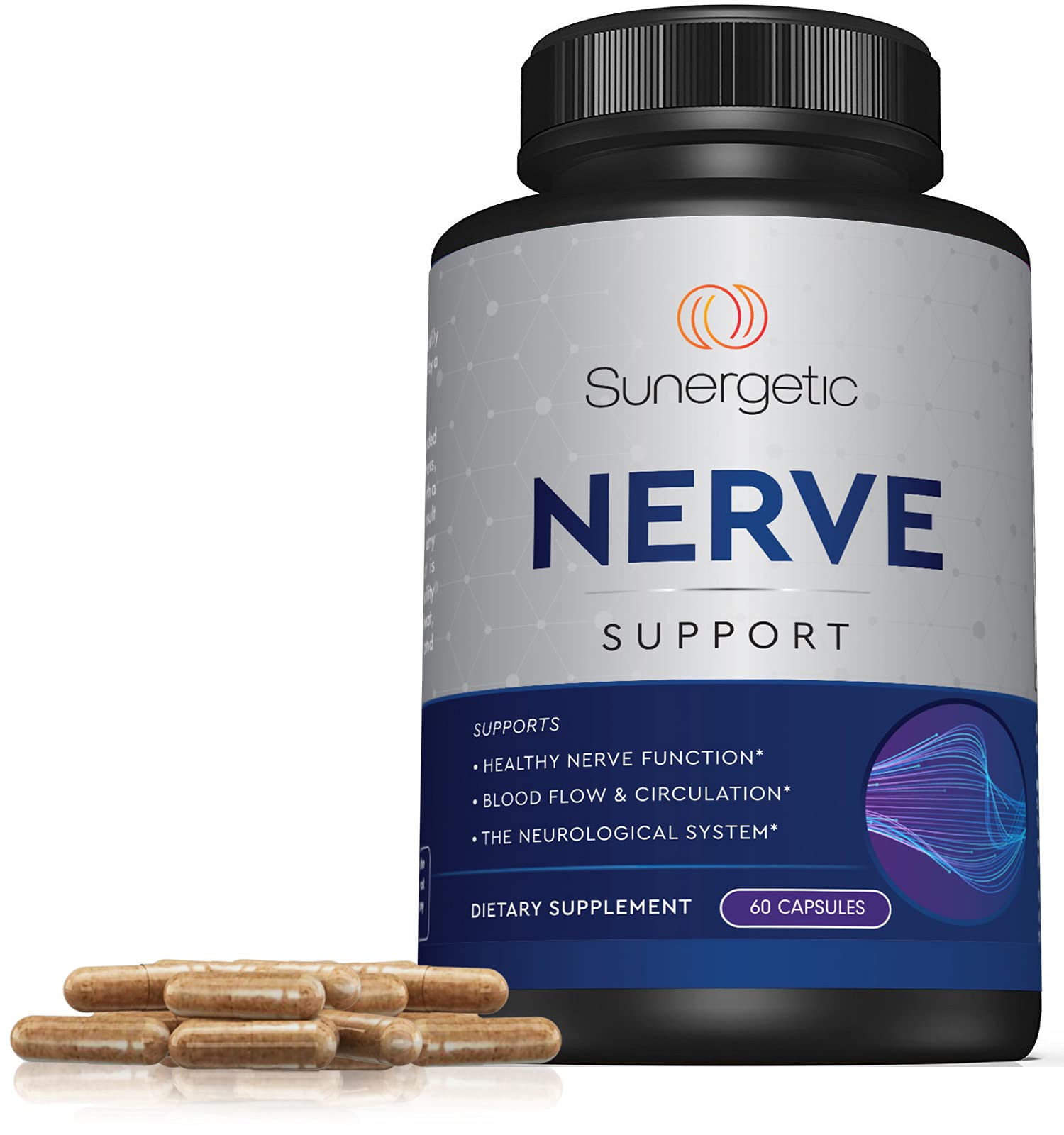 Turmeric, broccoli and ashwagandha blend in Nerve Support formula