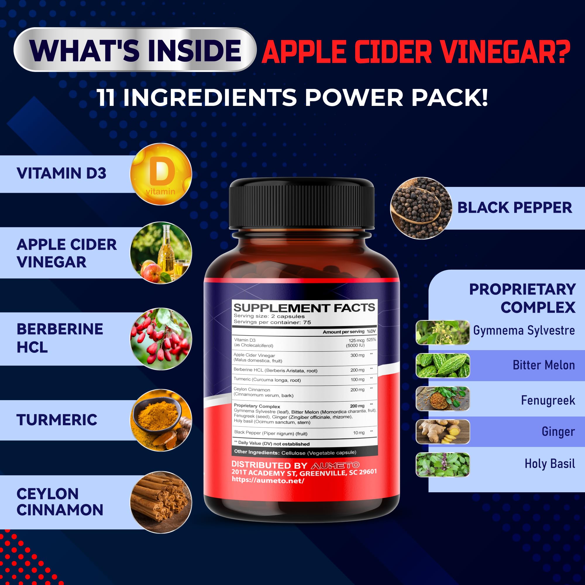 Turmeric and Ceylon cinnamon blend for immune support and metabolic health.