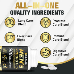 Probiotic ingredients: turmeric, cranberry, goji for men