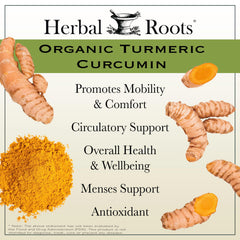 Close-up of turmeric curcumin with ginger and black pepper ingredients