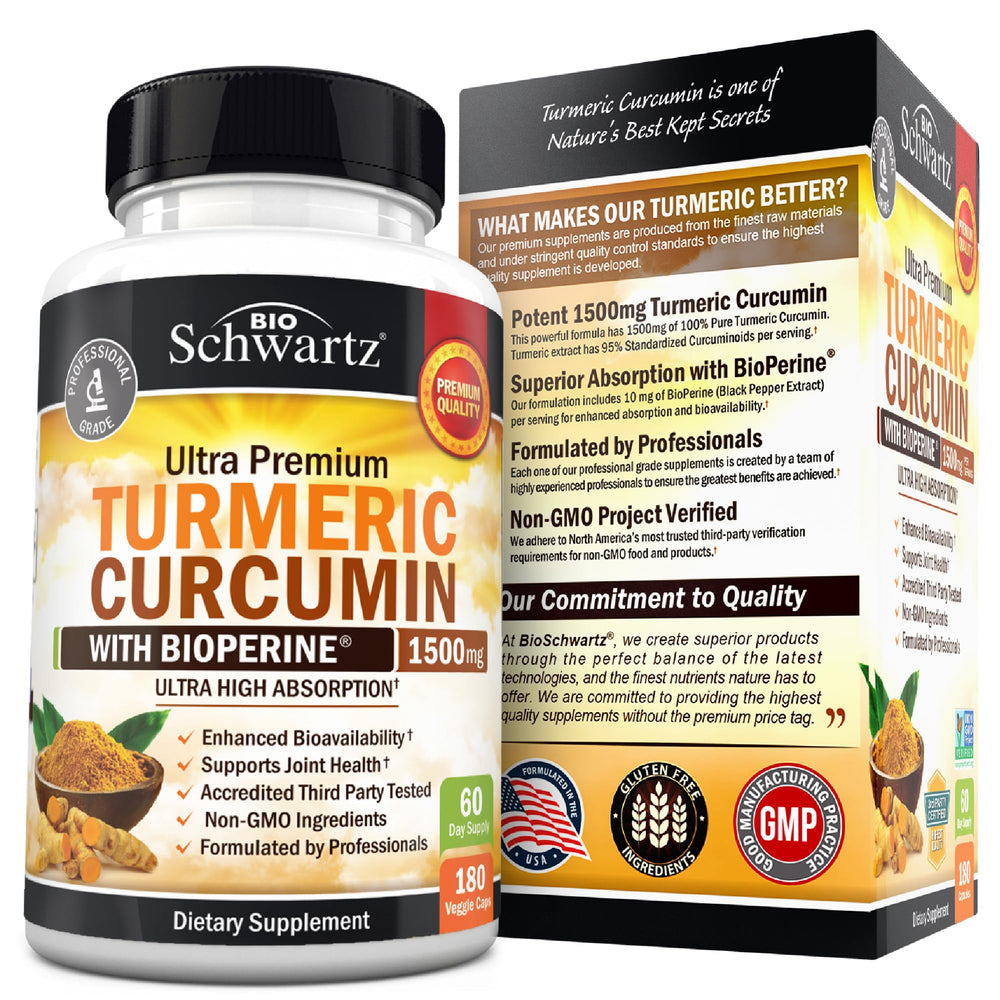 Non-GMO turmeric capsules label