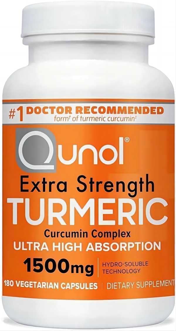Turmeric Curcumin 1500mg Ultra High Absorption 180-count bottle
