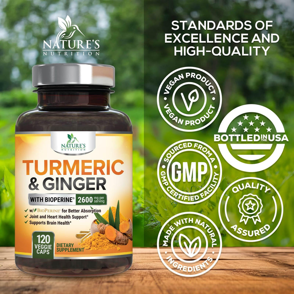 Antioxidant support from turmeric curcumin with Bioperine