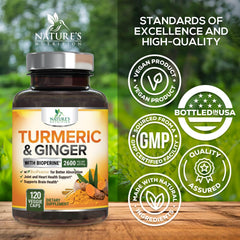 Antioxidant support from turmeric curcumin with Bioperine