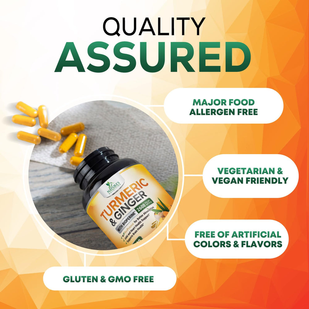 BioPerine black pepper extract enhances absorption in turmeric capsules