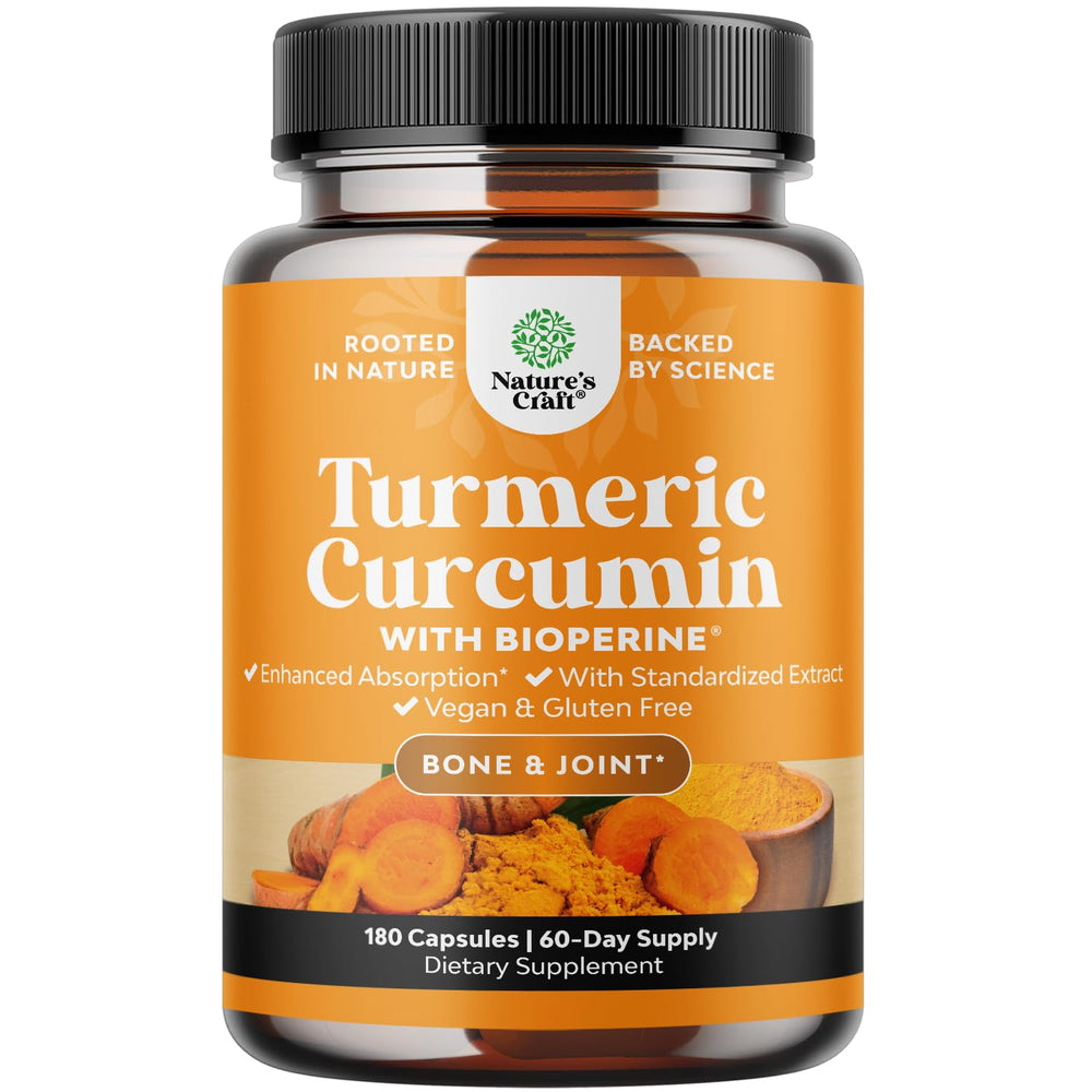 Turmeric curcumin 95% curcuminoids with Bioperine for absorption