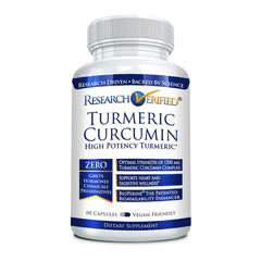 Bottle of Turmeric Curcumin with BioPerine (60 capsules)