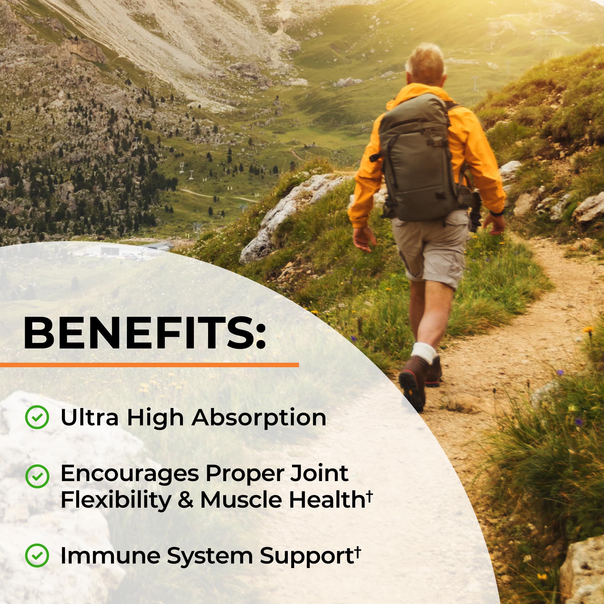 Label highlighting 95% curcuminoids and non-GMO formula