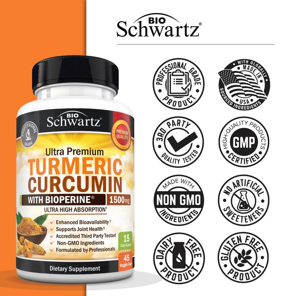 USA-made turmeric supplement bottle