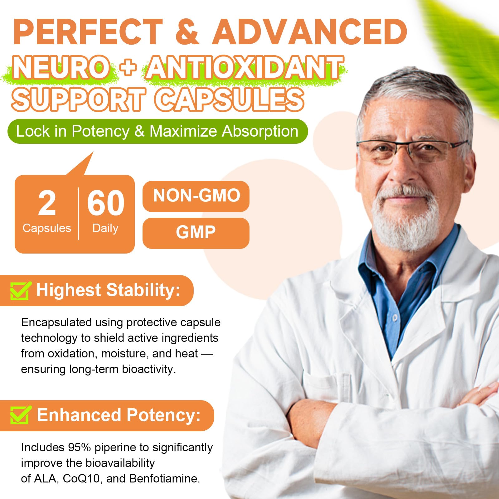 Turmeric Curcumin and Black Pepper for absorption