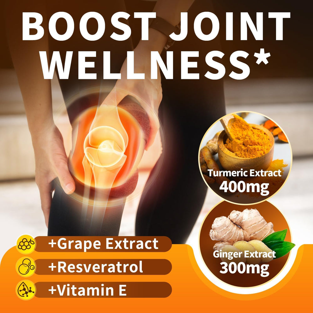 Bottle with two-pack packaging for Turmeric Curcumin supplement