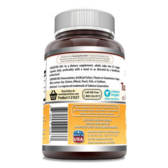 Ingredients label showing Turmeric Curcumin Ginger BioPerine Non-GMO and Gluten Free