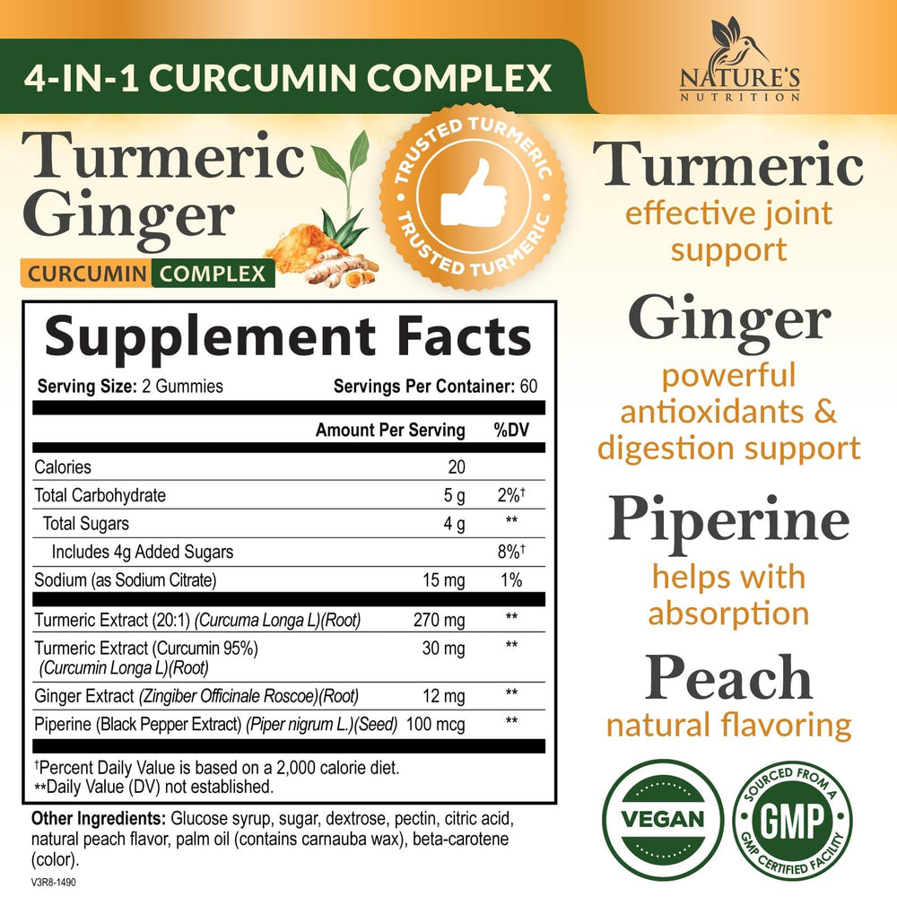 Close-up of ginger and turmeric gummies highlighting texture
