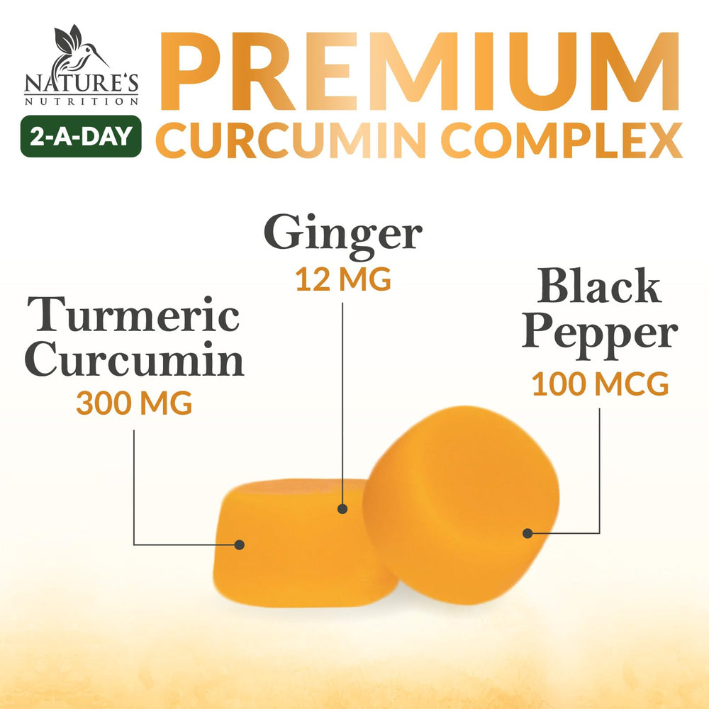 Vegan, non-GMO turmeric curcumin gummies label