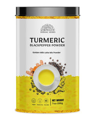 Turmeric Curcumin Powder with Black Pepper in Golden Milk latte mix