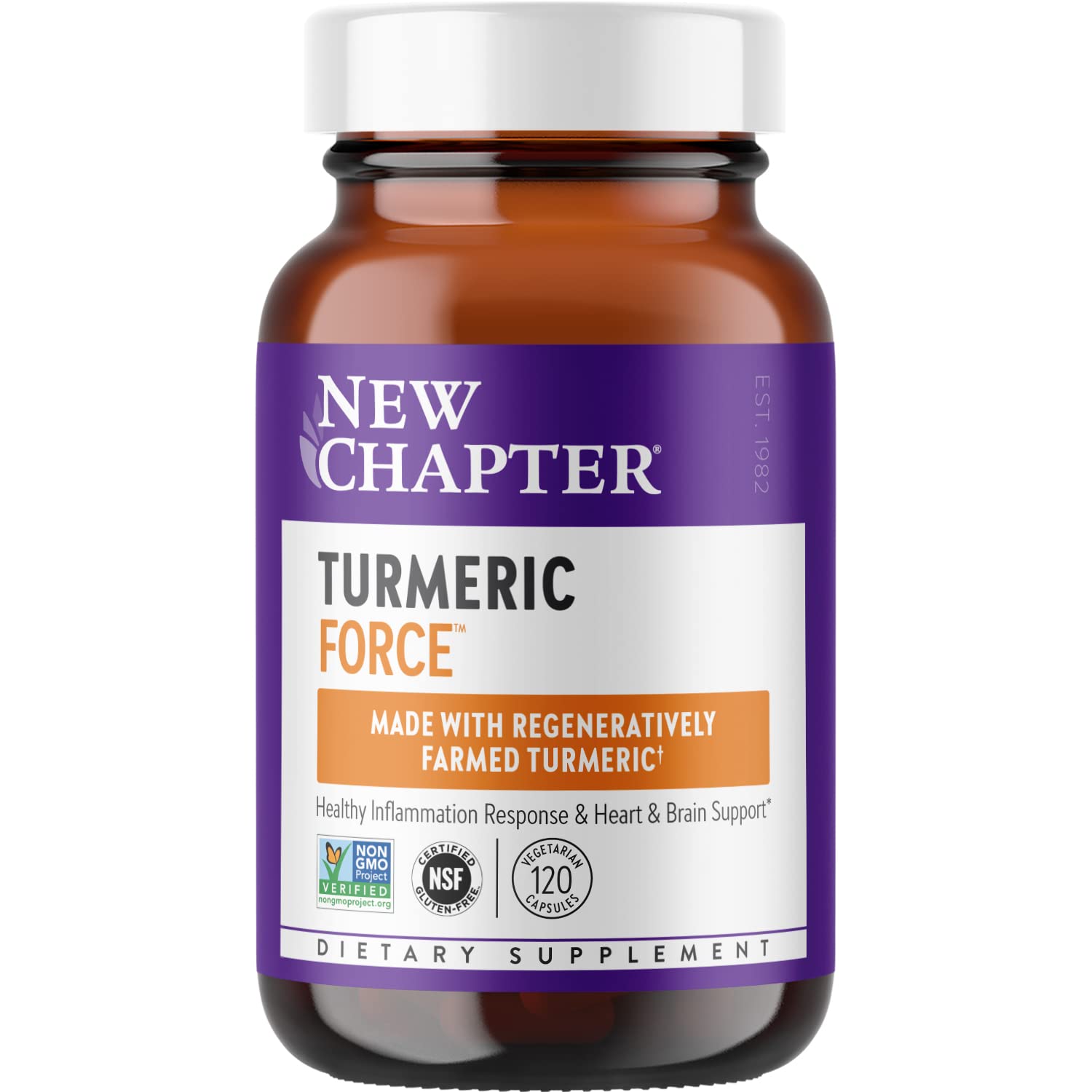 New Chapter Turmeric Force front packaging 120-count