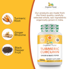 Bottle label showing 300 veggie capsules for a 100-day supply