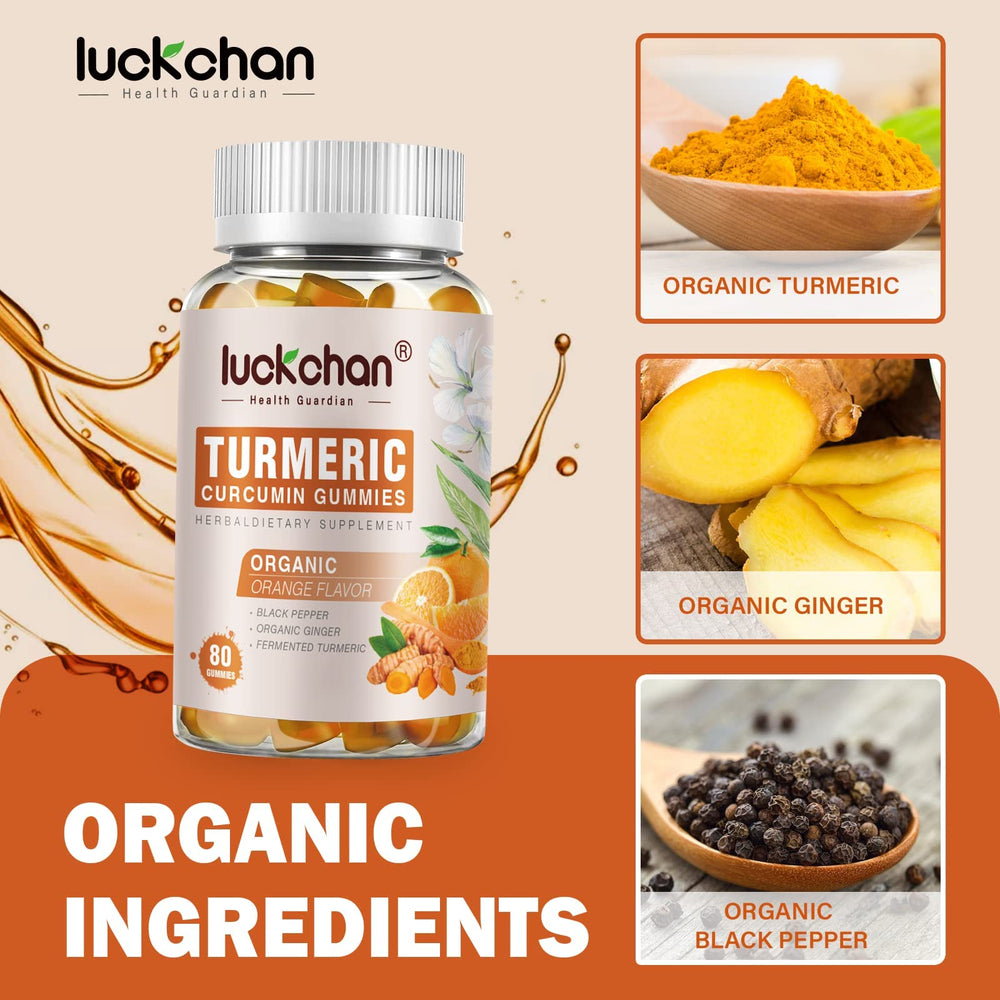 Two bottles of turmeric curcumin ginger gummies