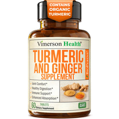 Turmeric and ginger joint support tablets