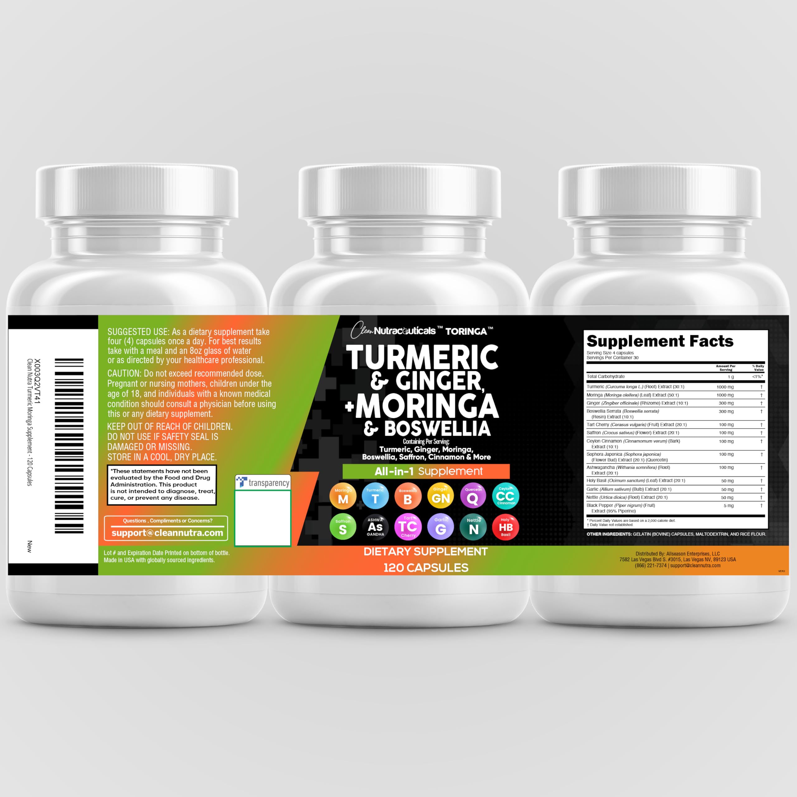 Wellness setting with the product on a clean surface